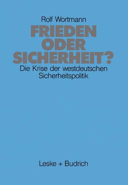 Frieden oder Sicherheit