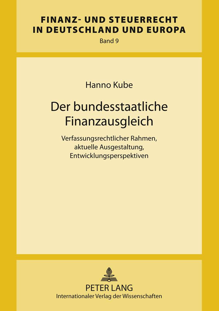 Der bundesstaatliche Finanzausgleich