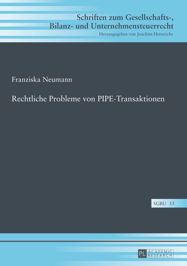 Rechtliche Probleme von PIPE-Transaktionen