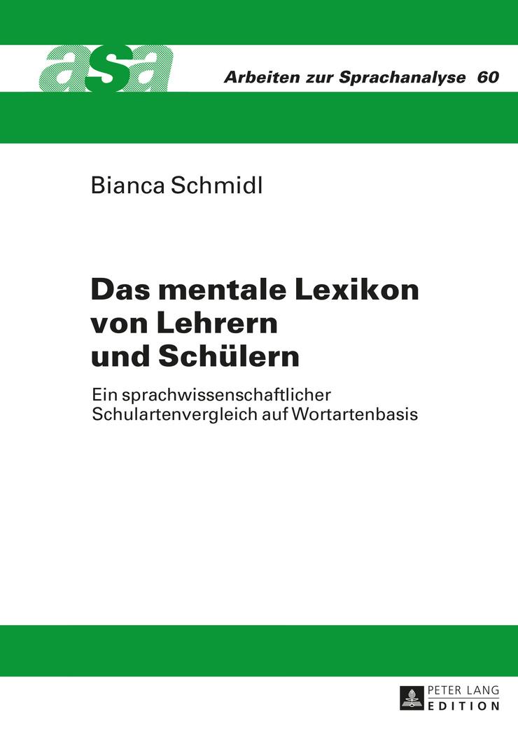 Das mentale Lexikon von Lehrern und Schülern