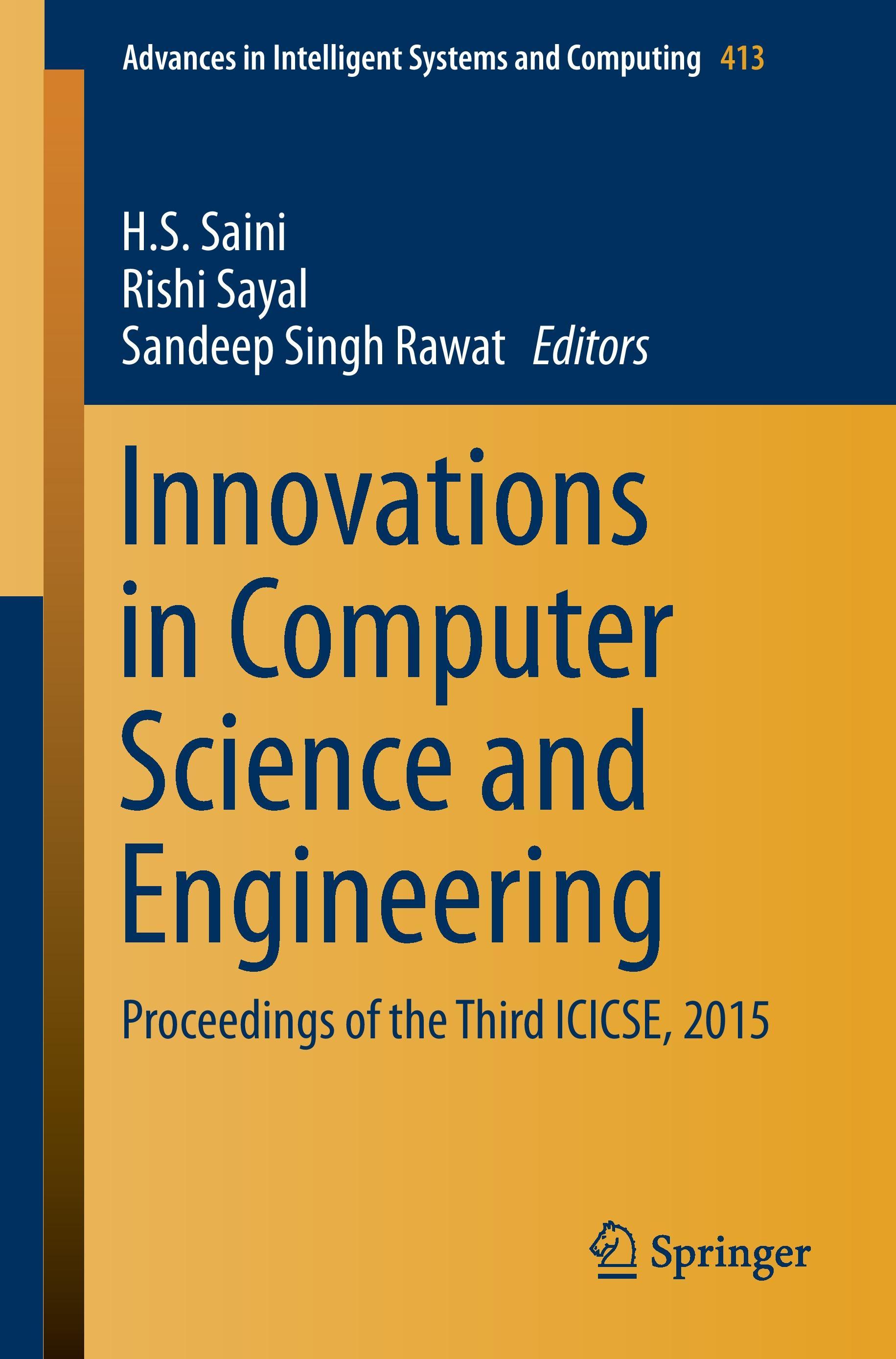 Innovations in Computer Science and Engineering