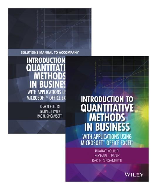 Introduction to Quantitative Methods in Business