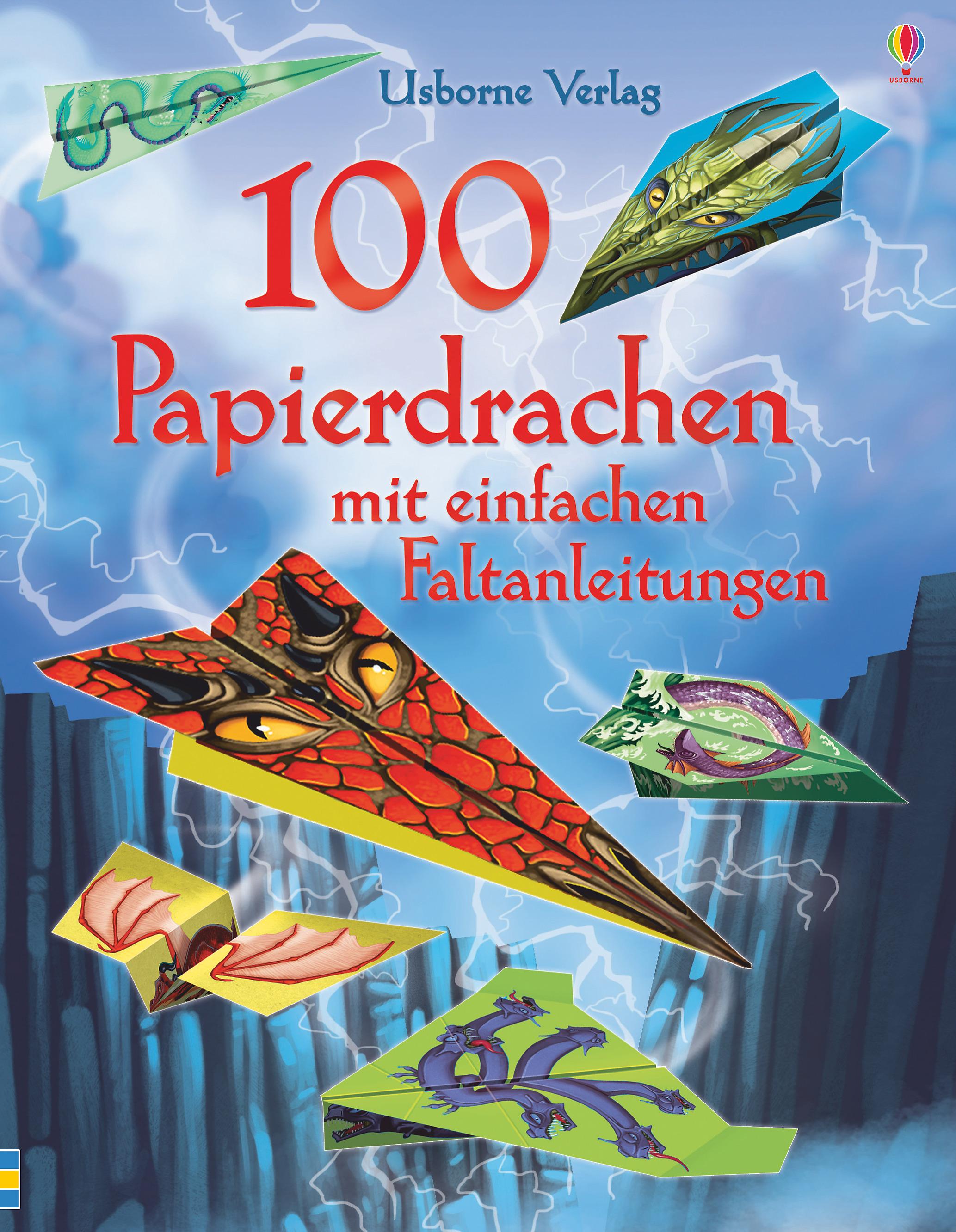 100 Papierdrachen mit einfachen Faltanleitungen