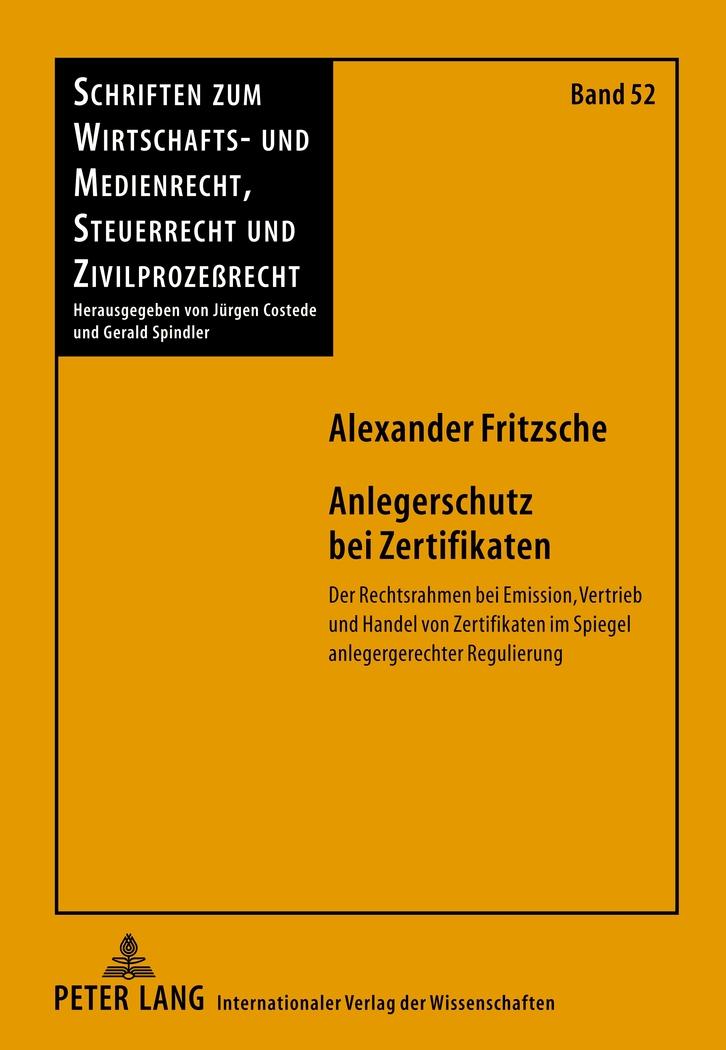 Anlegerschutz bei Zertifikaten