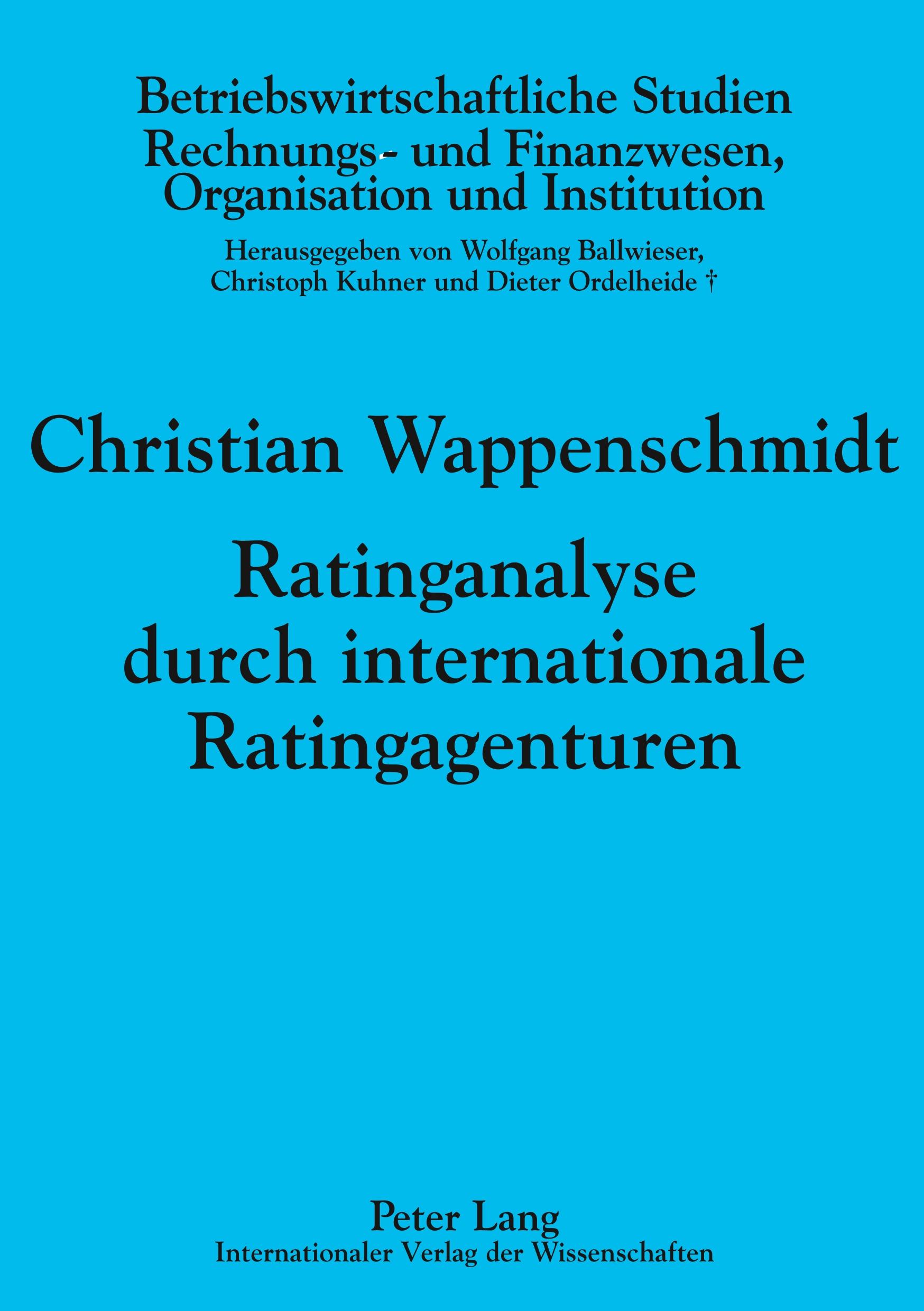 Ratinganalyse durch internationale Ratingagenturen