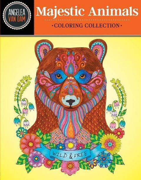 Hello Angel Majestic Animals Coloring Collection