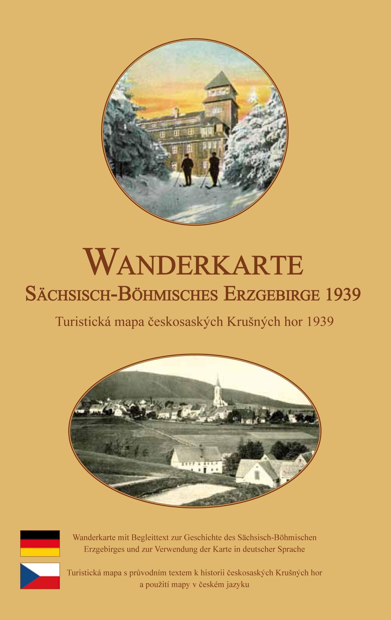 Wanderkarte vom Sächsisch-Böhmischen Erzgebirge 1939