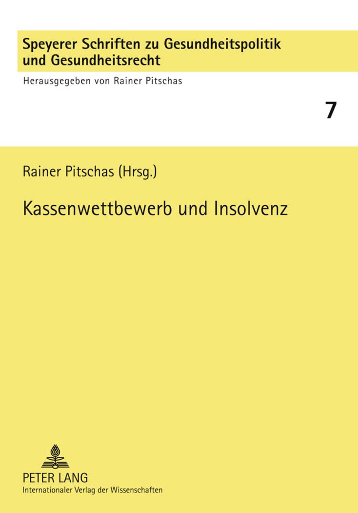 Kassenwettbewerb und Insolvenz