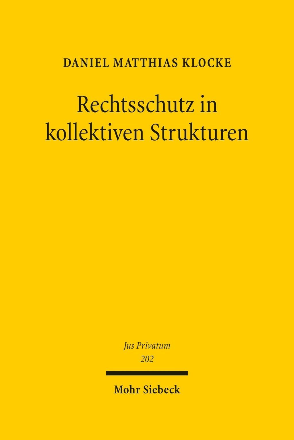 Rechtsschutz in kollektiven Strukturen