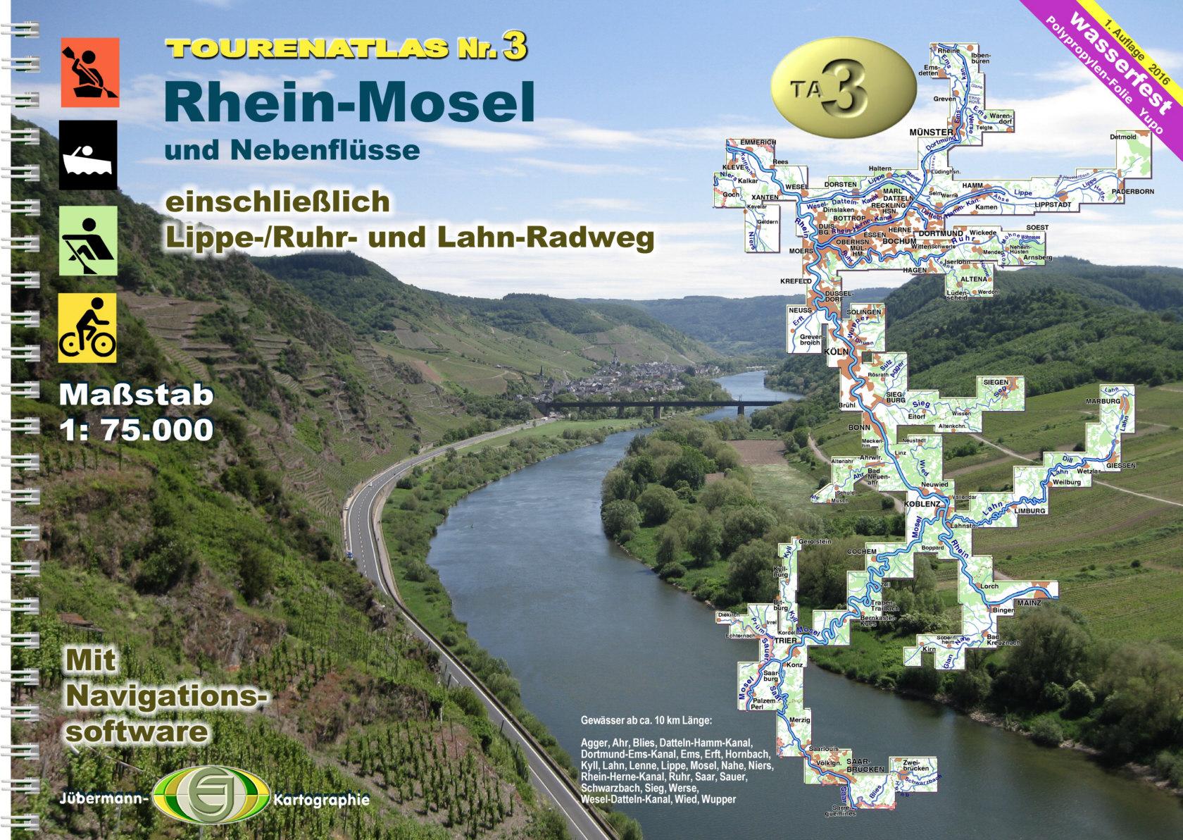 TourenAtlas Wasserwandern 03. Rhein-Mosel