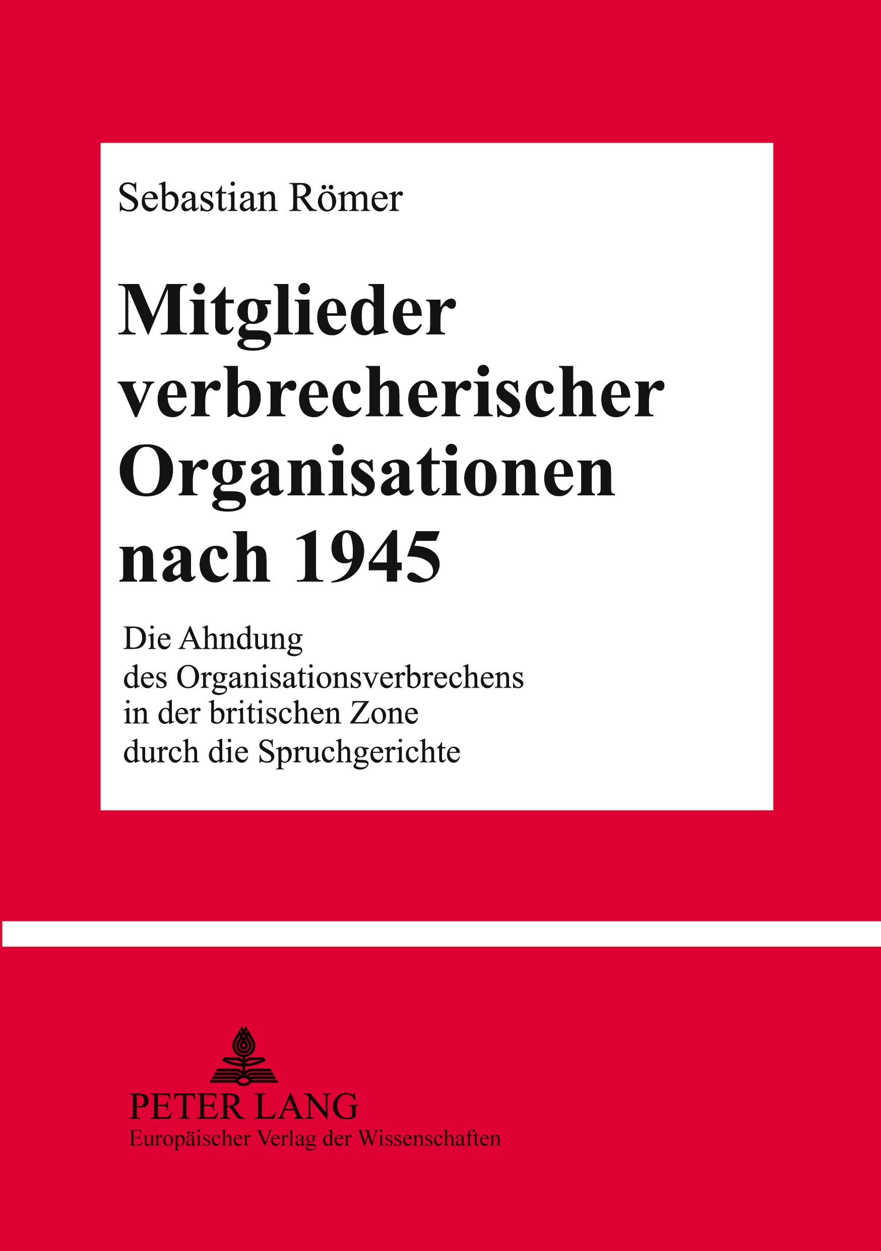 Mitglieder verbrecherischer Organisationen nach 1945