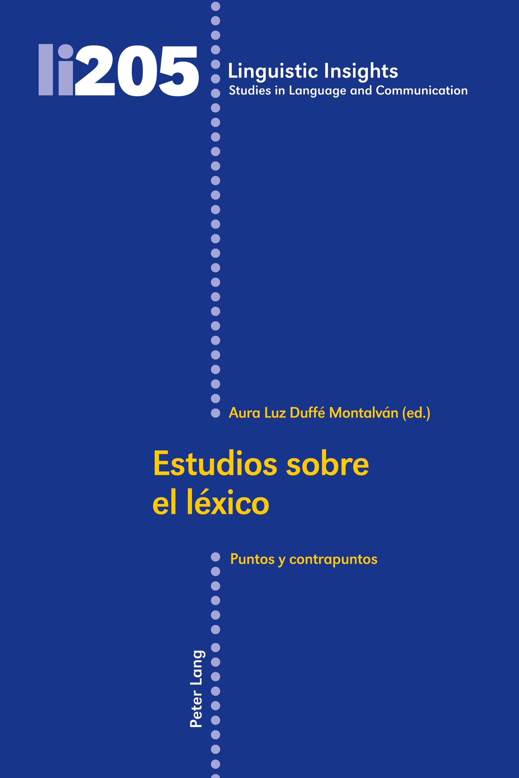 Estudios sobre el léxico