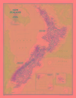 National Geographic New Zealand Wall Map - Classic (23.5 X 30.25 In)