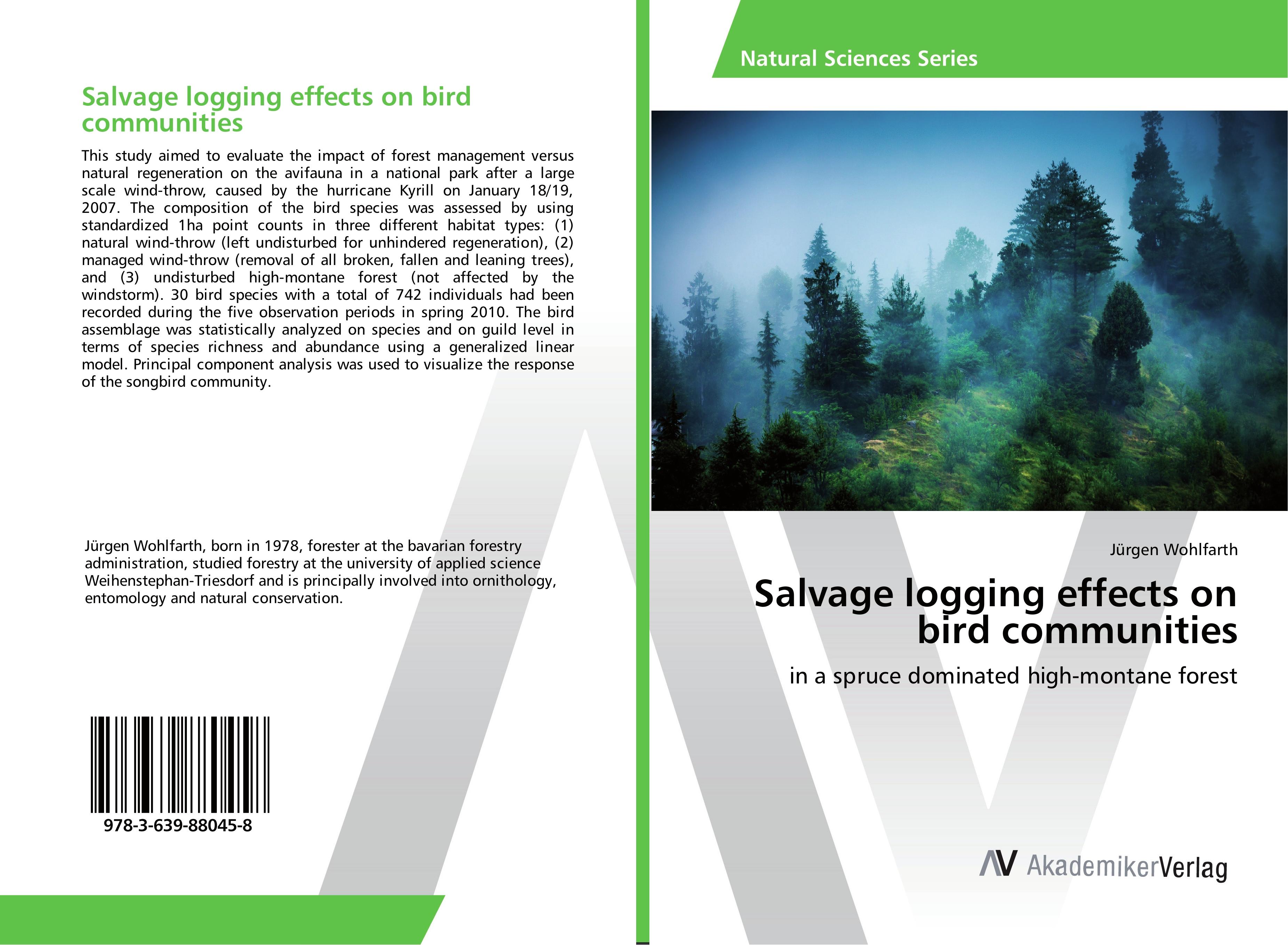 Salvage logging effects on bird communities