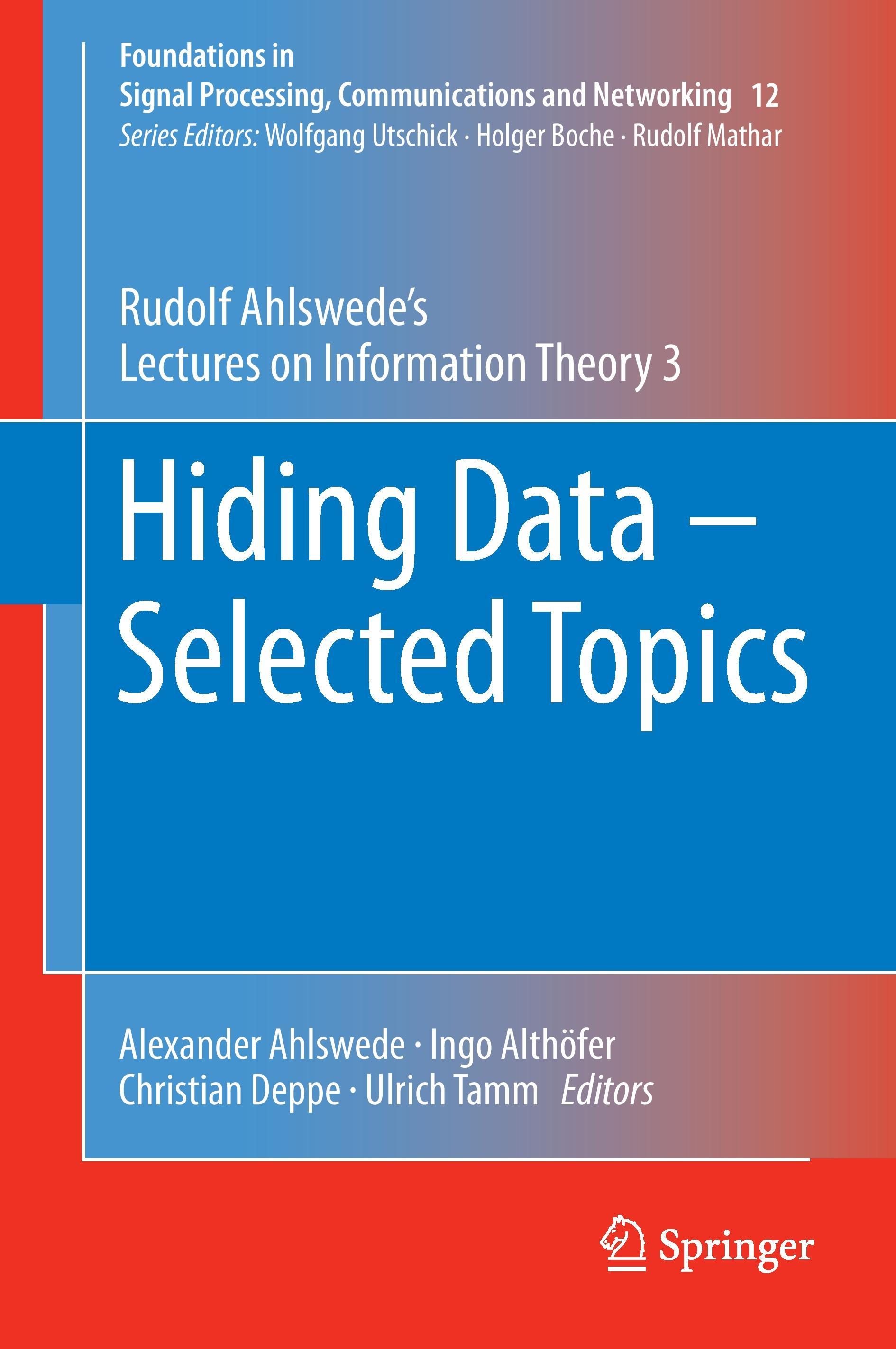 Hiding Data - Selected Topics