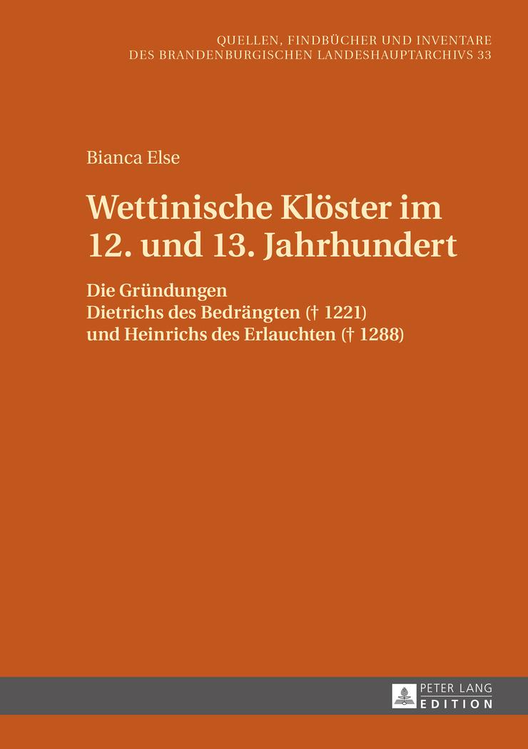 Wettinische Klöster im 12. und 13. Jahrhundert