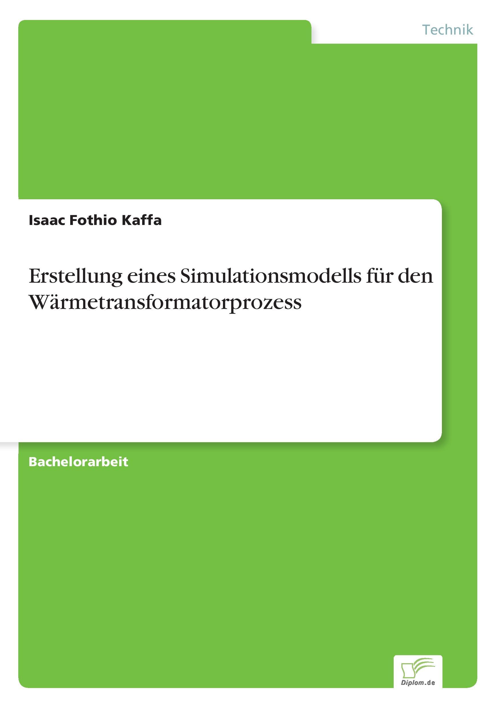 Erstellung eines Simulationsmodells für den Wärmetransformatorprozess