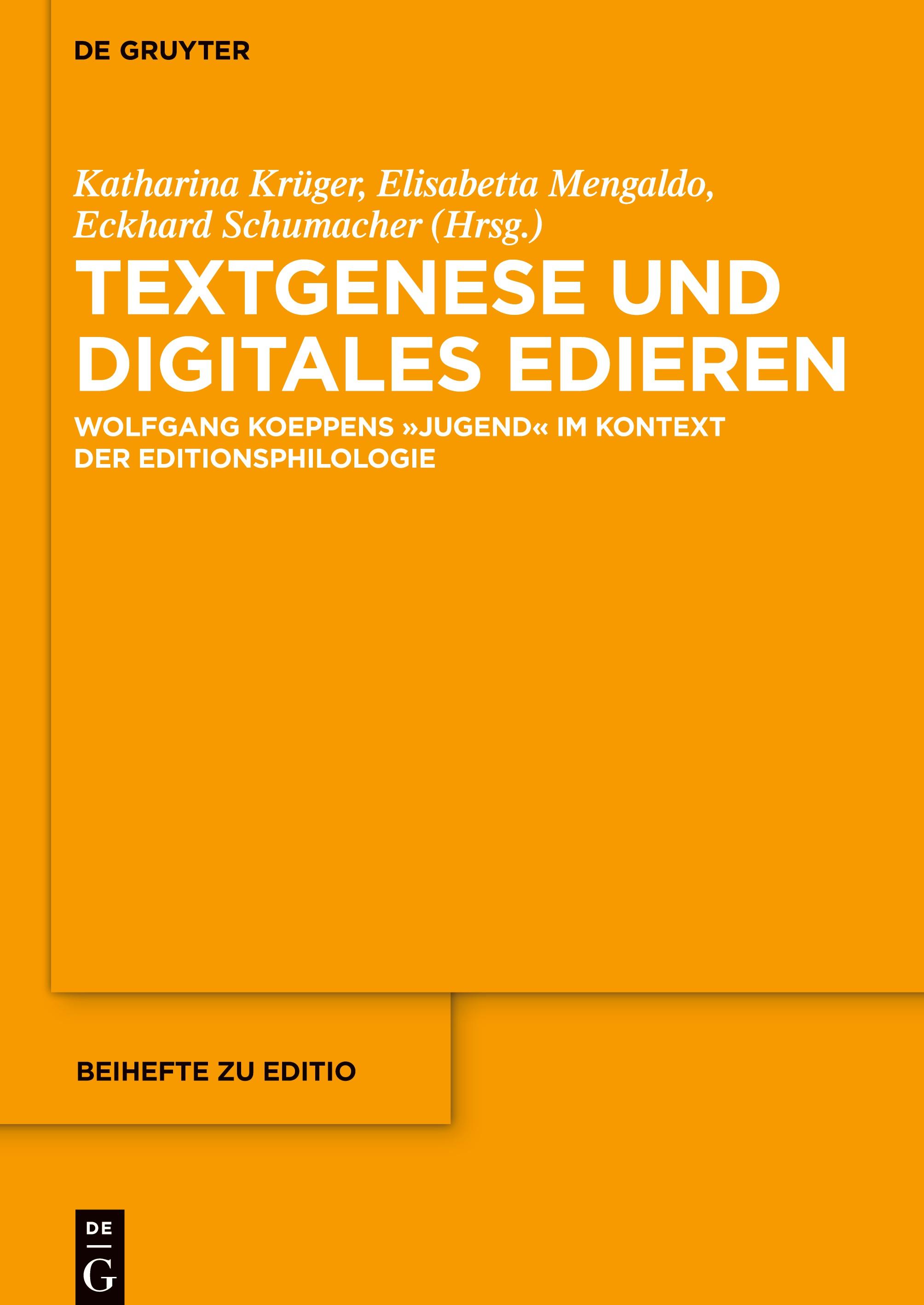 Textgenese und digitales Edieren