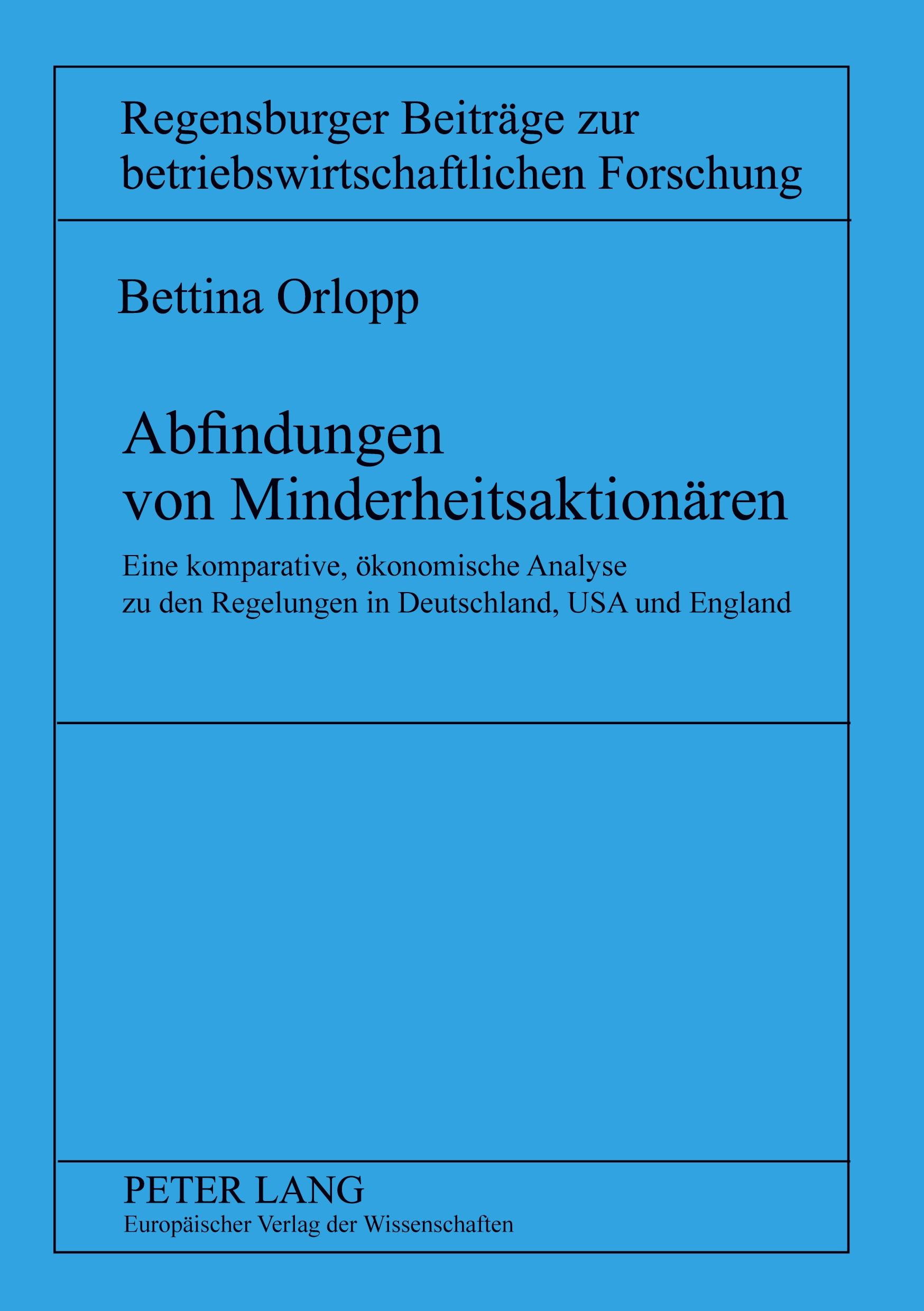 Abfindungen von Minderheitsaktionären