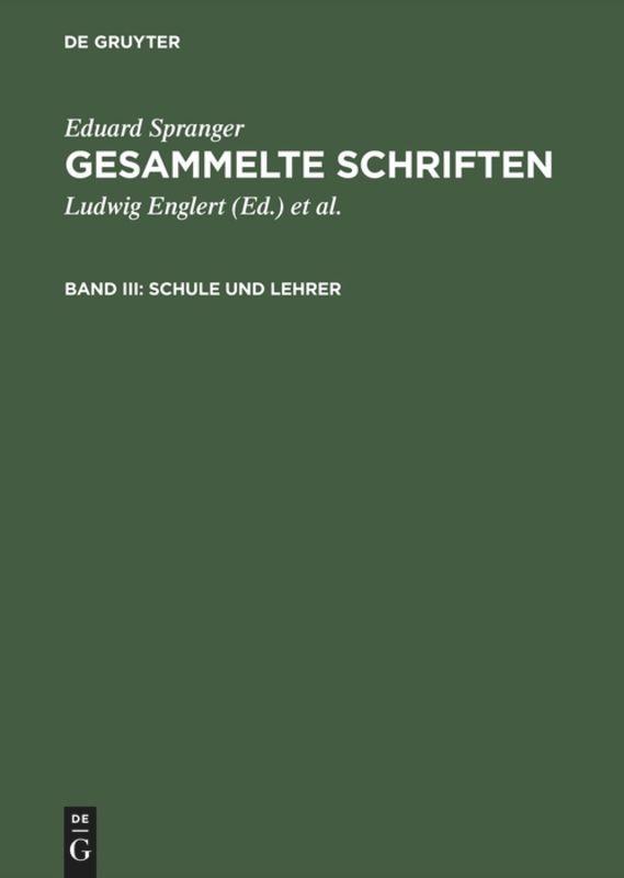 Schule und Lehrer