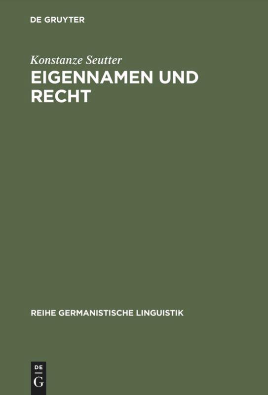 Eigennamen und Recht