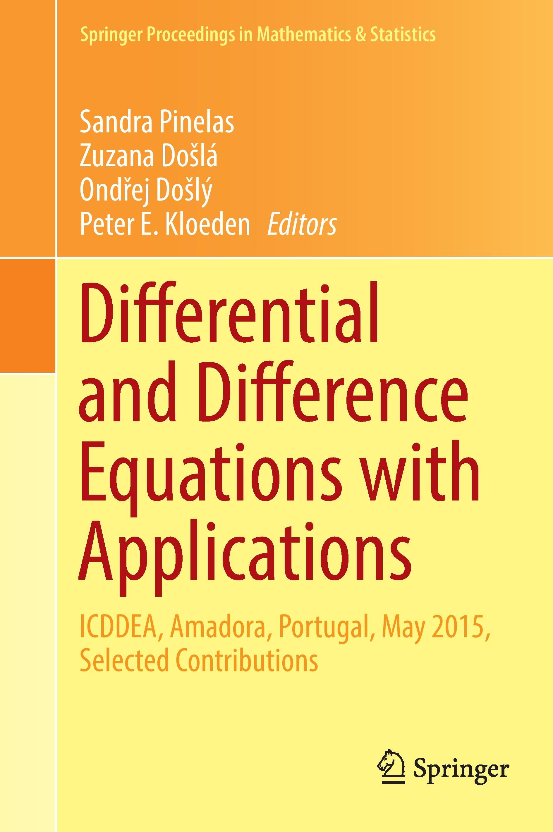 Differential and Difference Equations with Applications