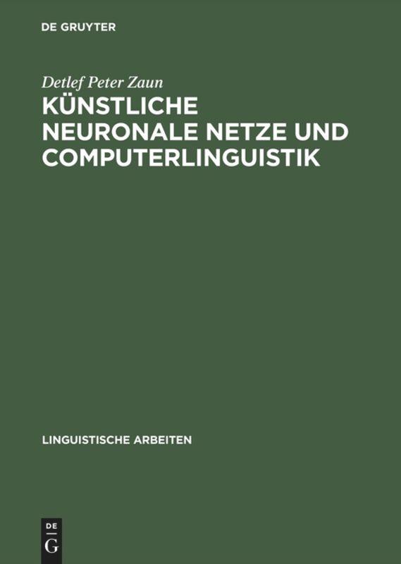 Künstliche neuronale Netze und Computerlinguistik