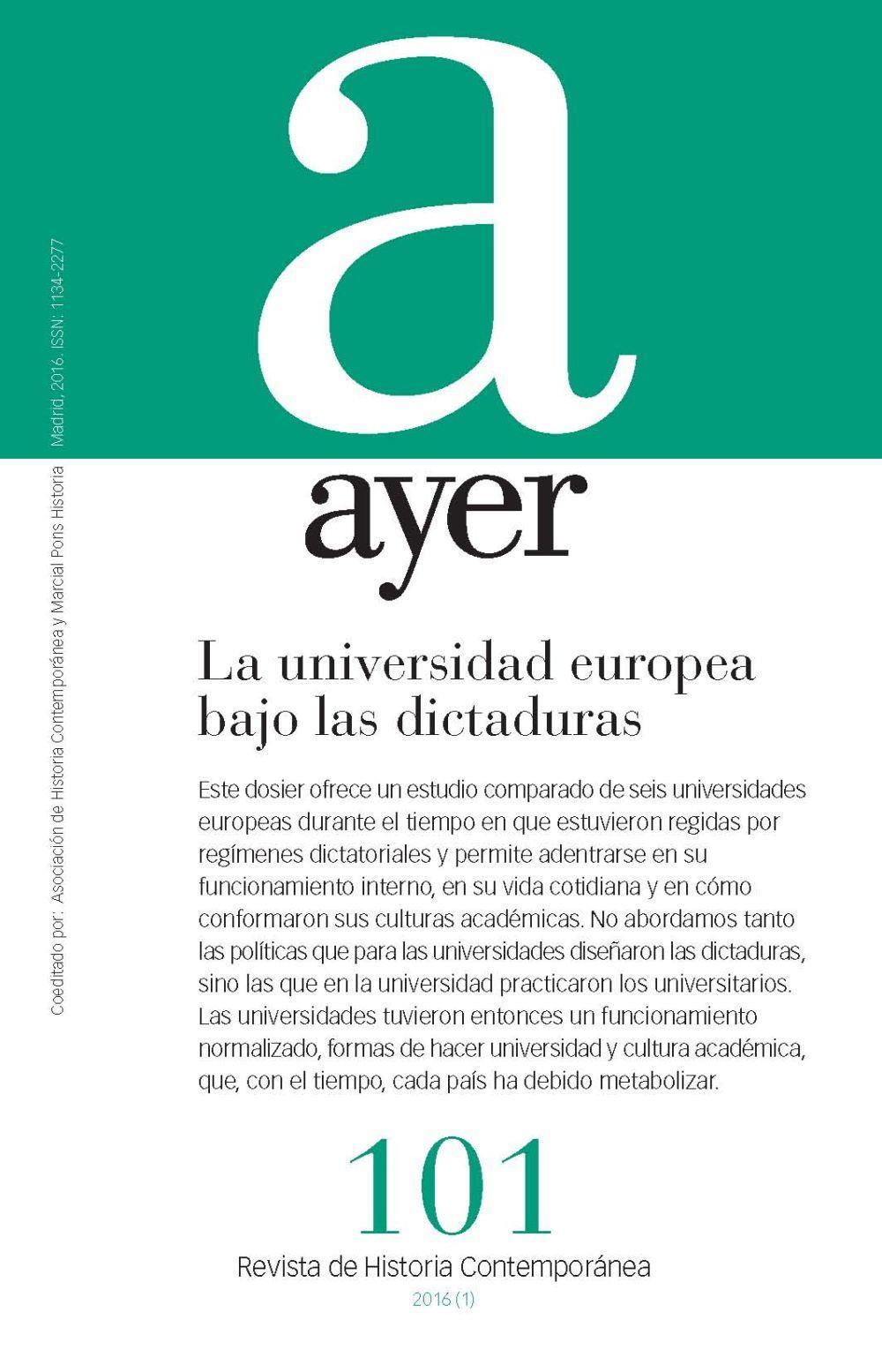 Universidad europea bajo las dictaduras