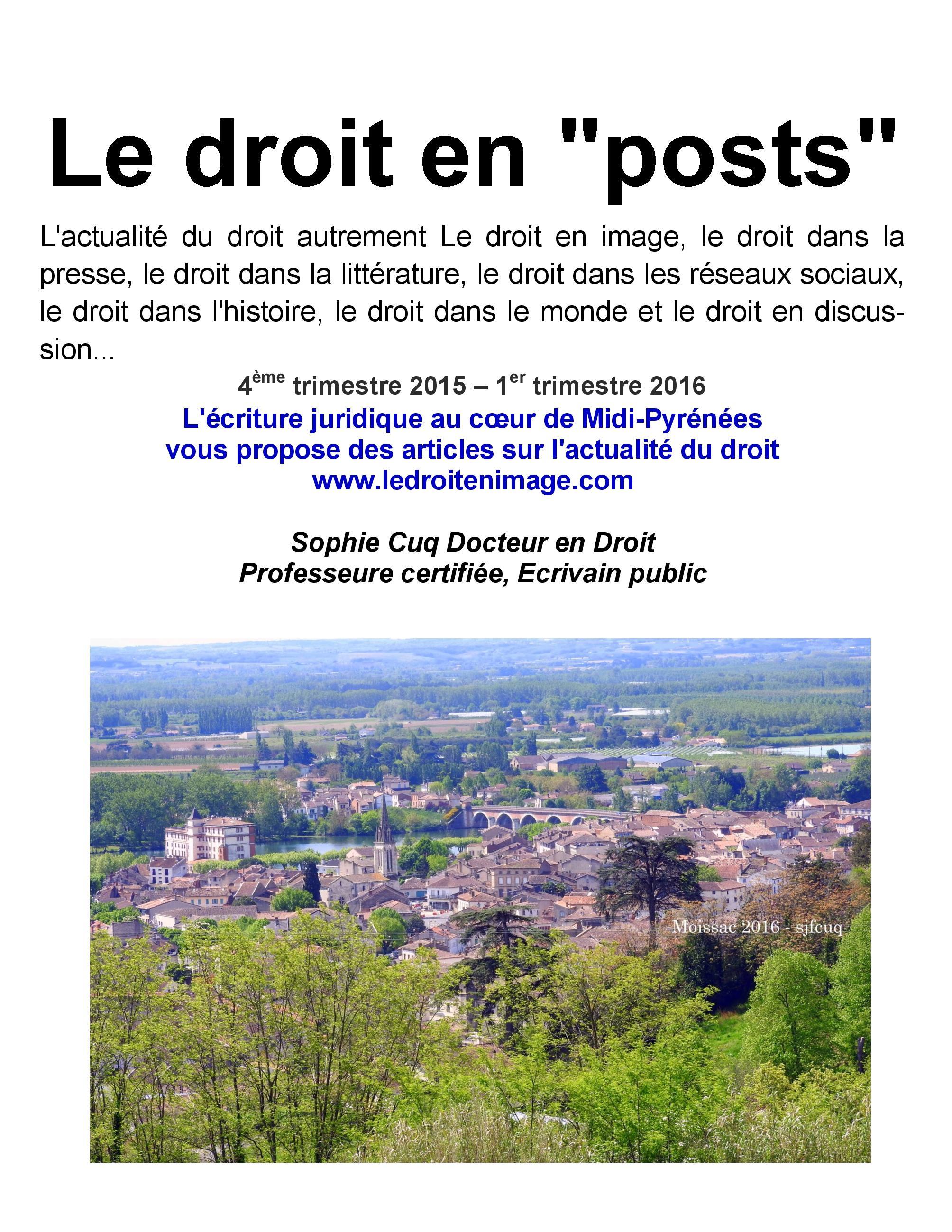 Le droit en posts