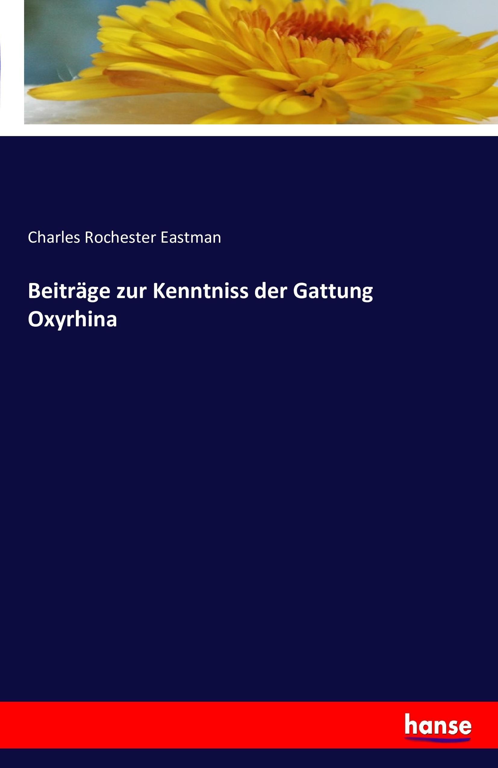 Beiträge zur Kenntniss der Gattung Oxyrhina