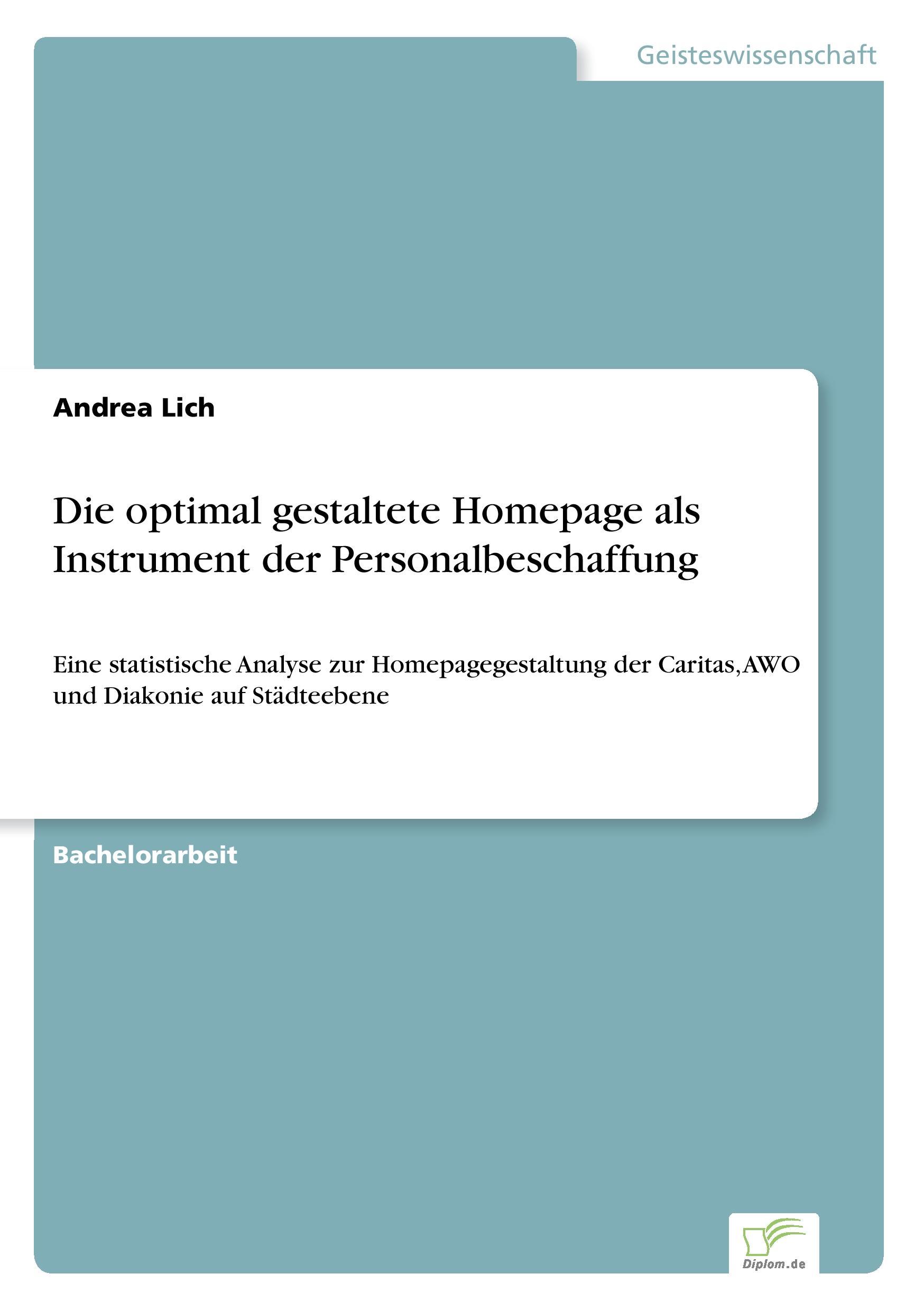 Die optimal gestaltete Homepage als Instrument der Personalbeschaffung