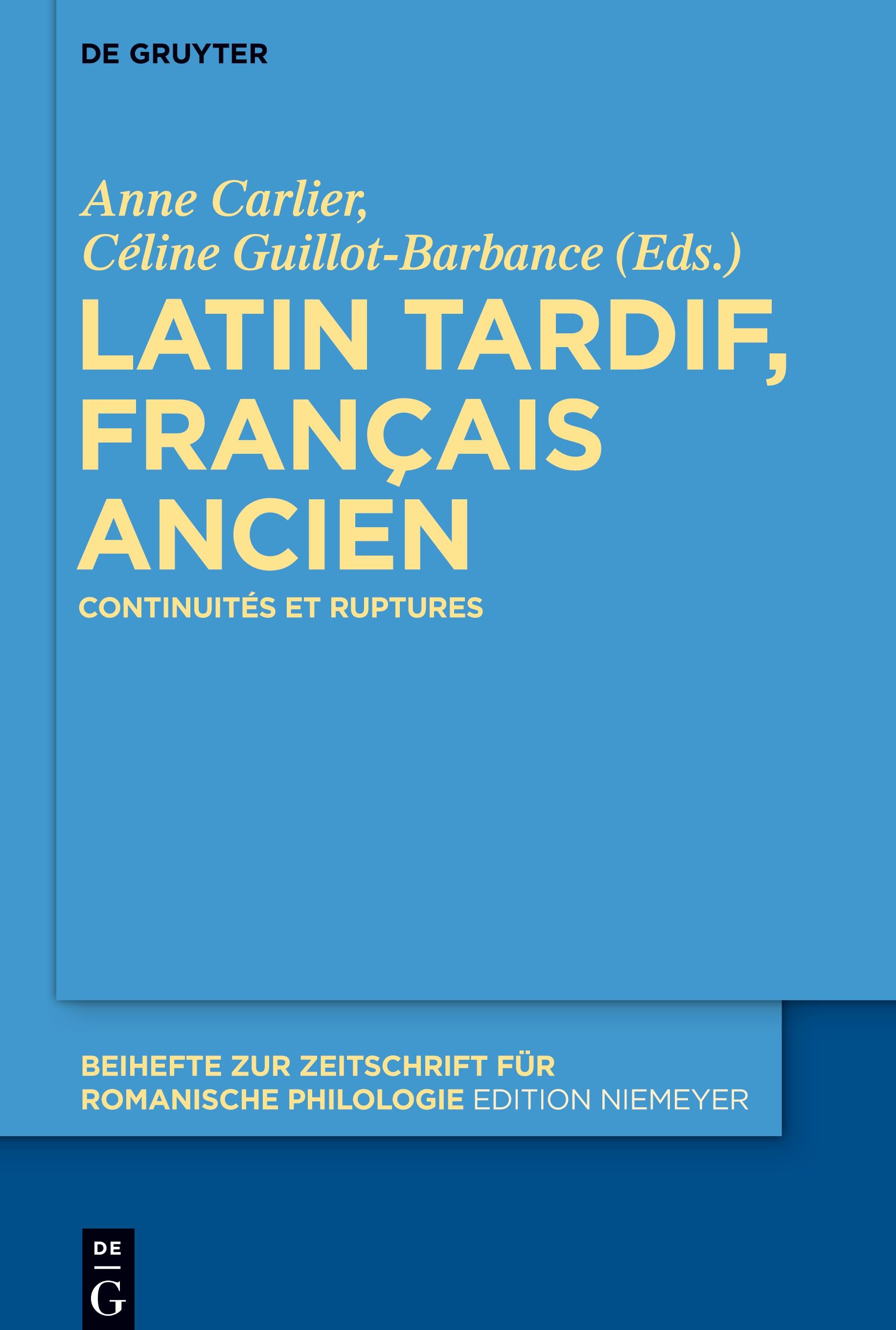 Latin tardif, français ancien