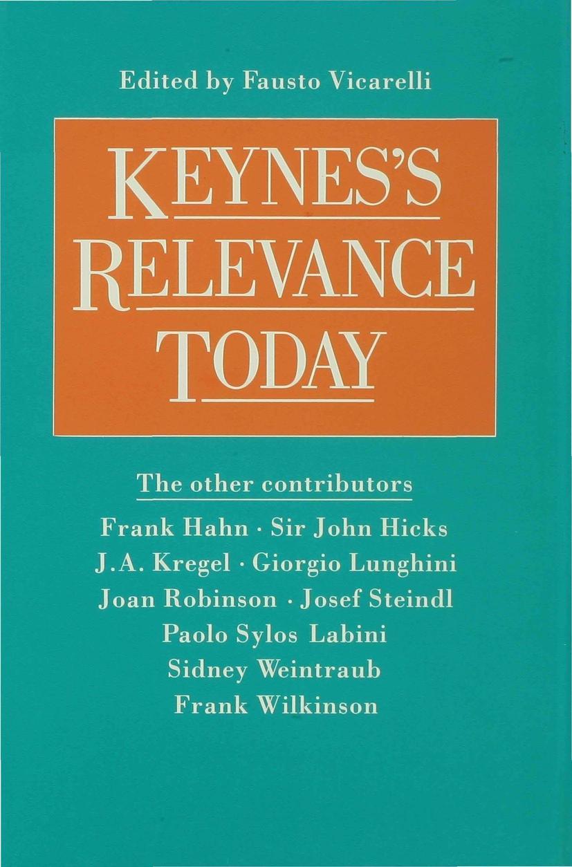 Keynes's Relevance Today