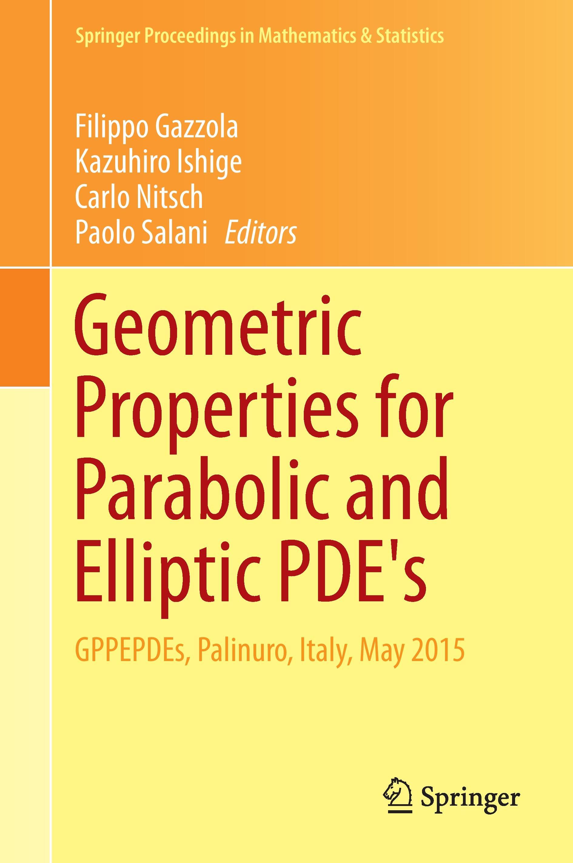 Geometric Properties for Parabolic and Elliptic PDE's