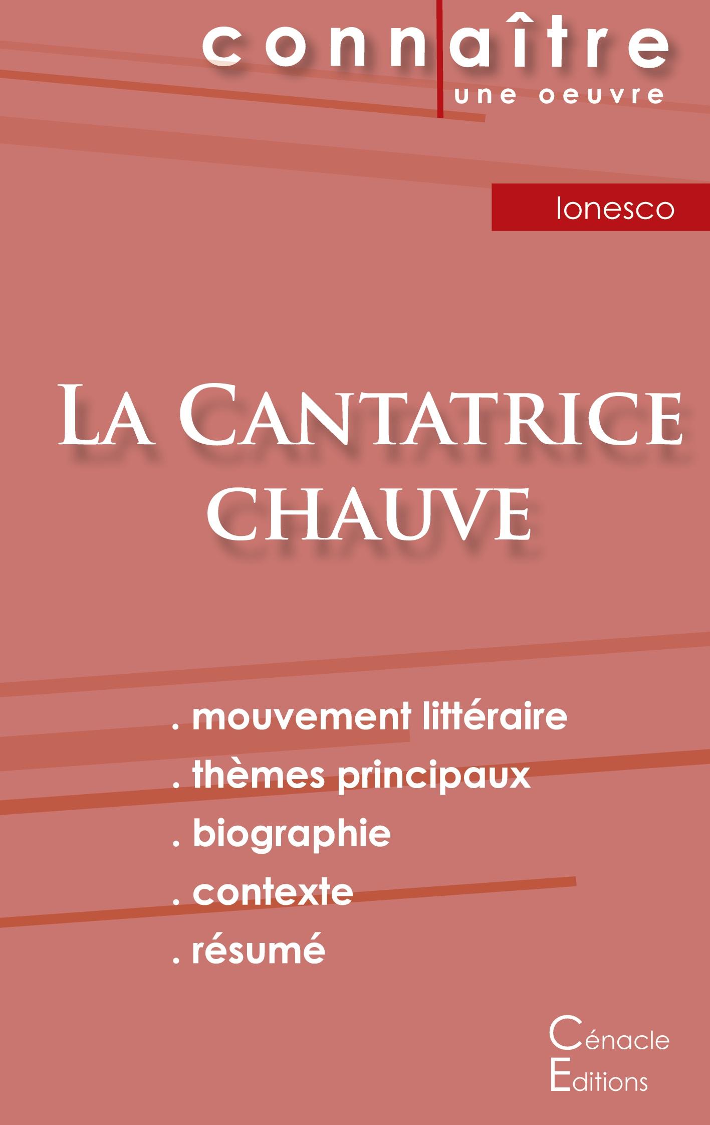 Fiche de lecture La Cantatrice chauve de Eugène Ionesco (Analyse littéraire de référence et résumé complet)