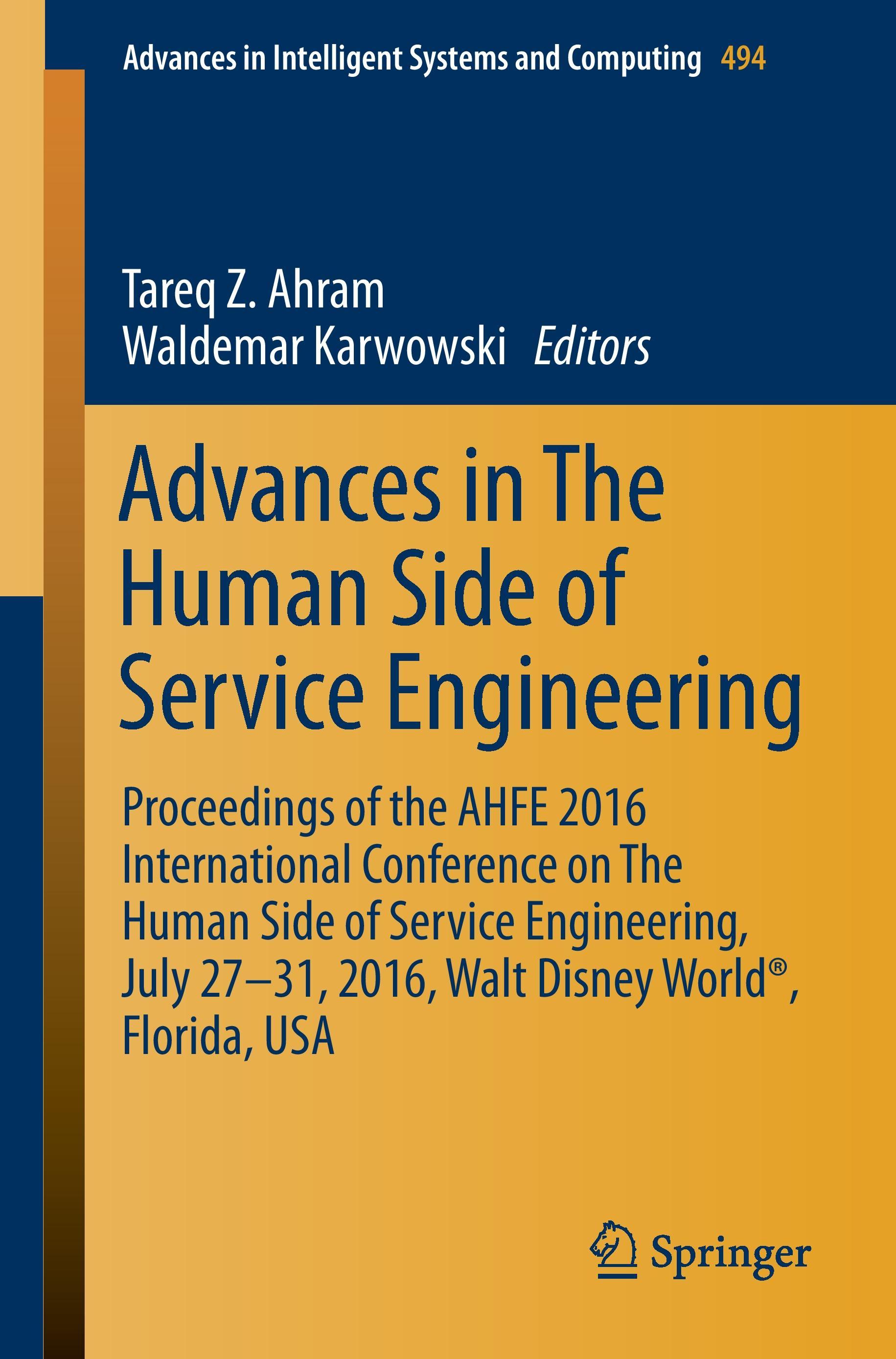 Advances in The Human Side of Service Engineering