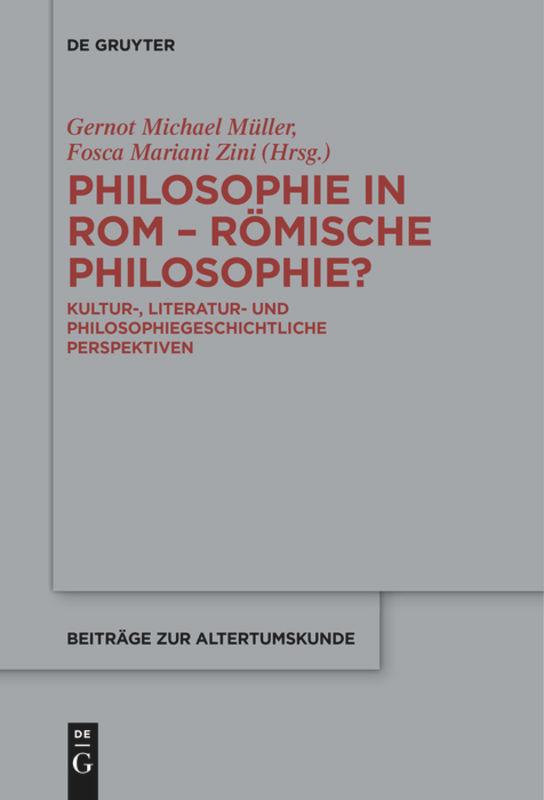 Philosophie in Rom - Römische Philosophie?