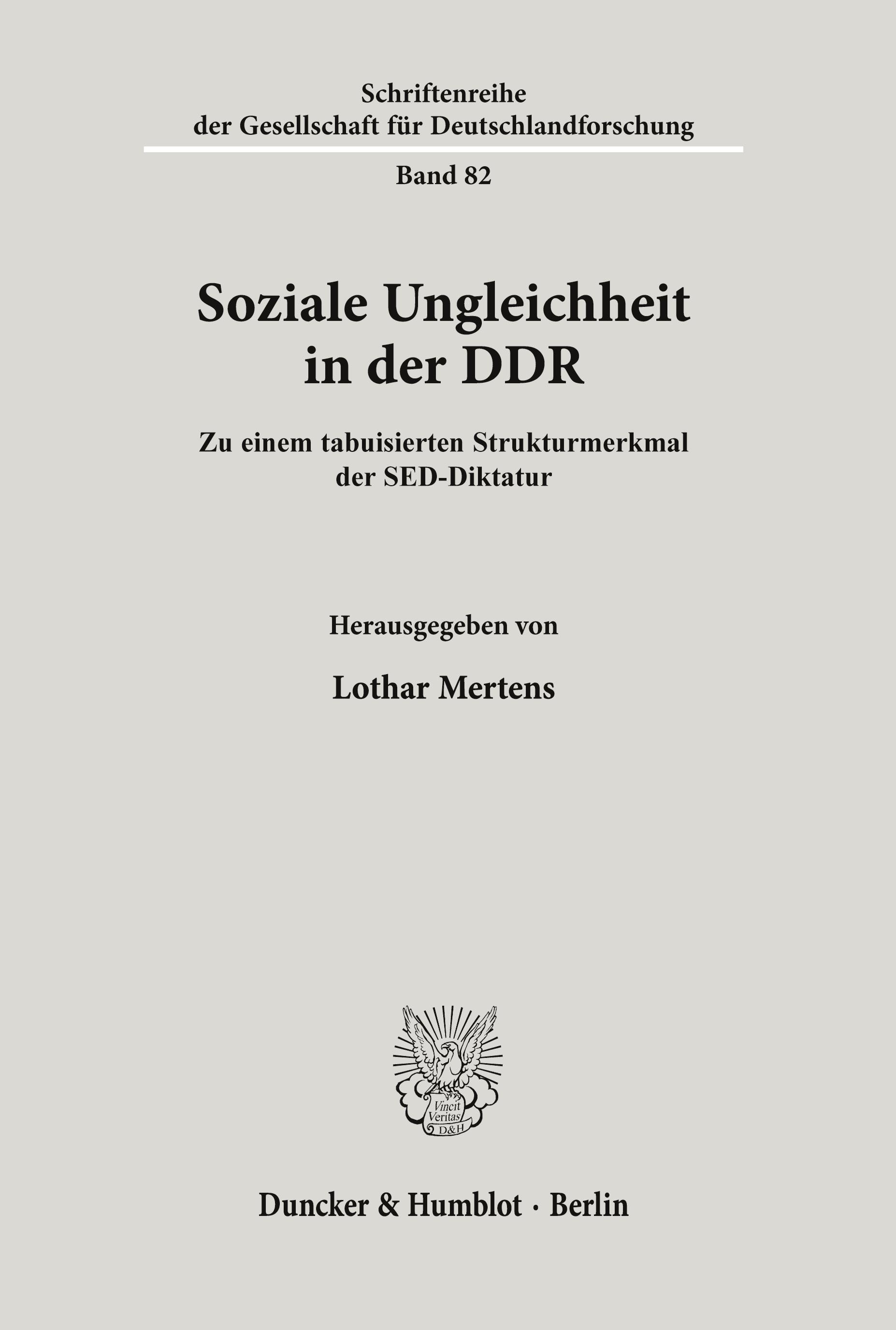 Soziale Ungleichheit in der DDR.