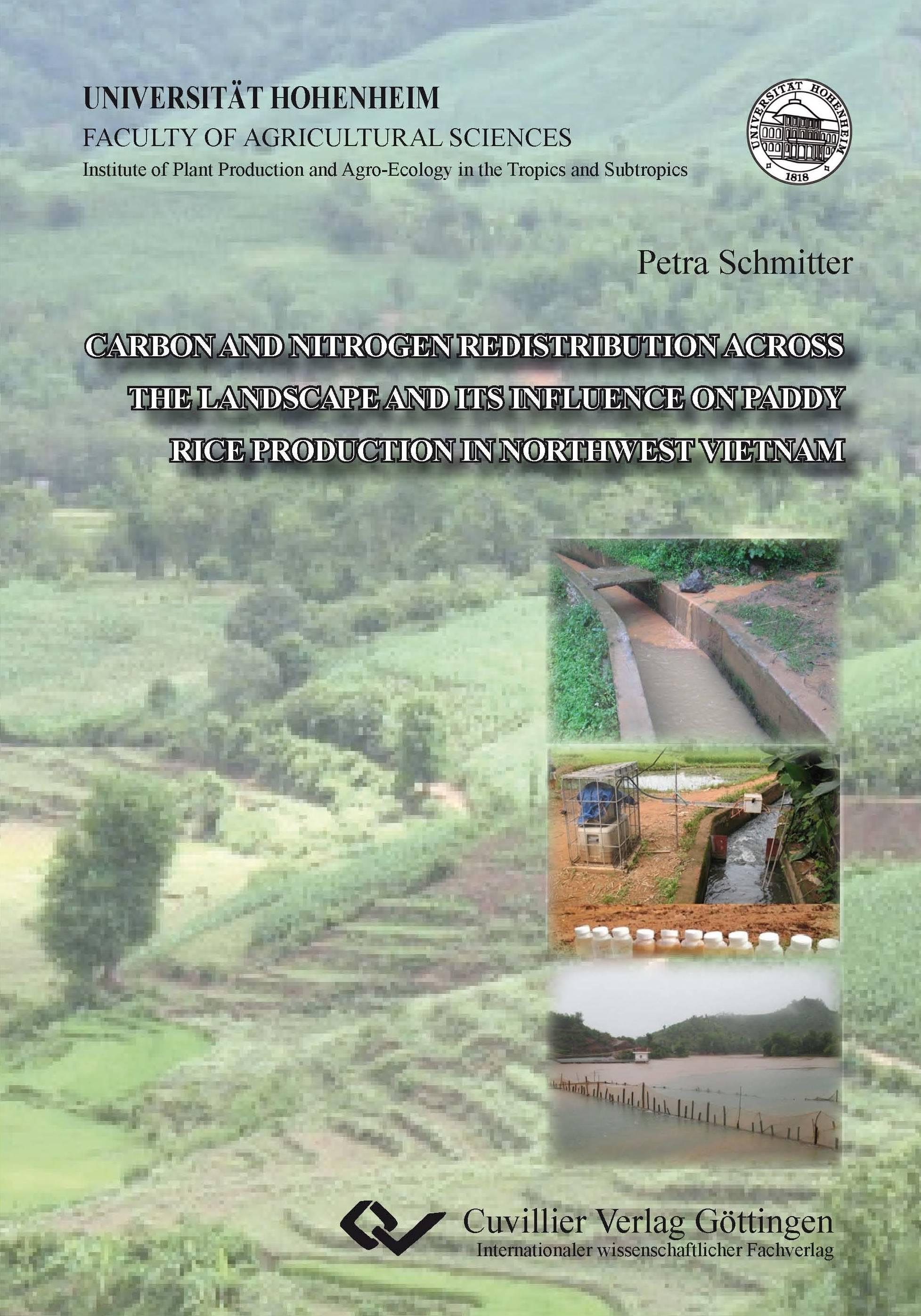 Carbon and nitrogen redistribution across the landscape and its influence on paddy rice production in Northwest Vietnam