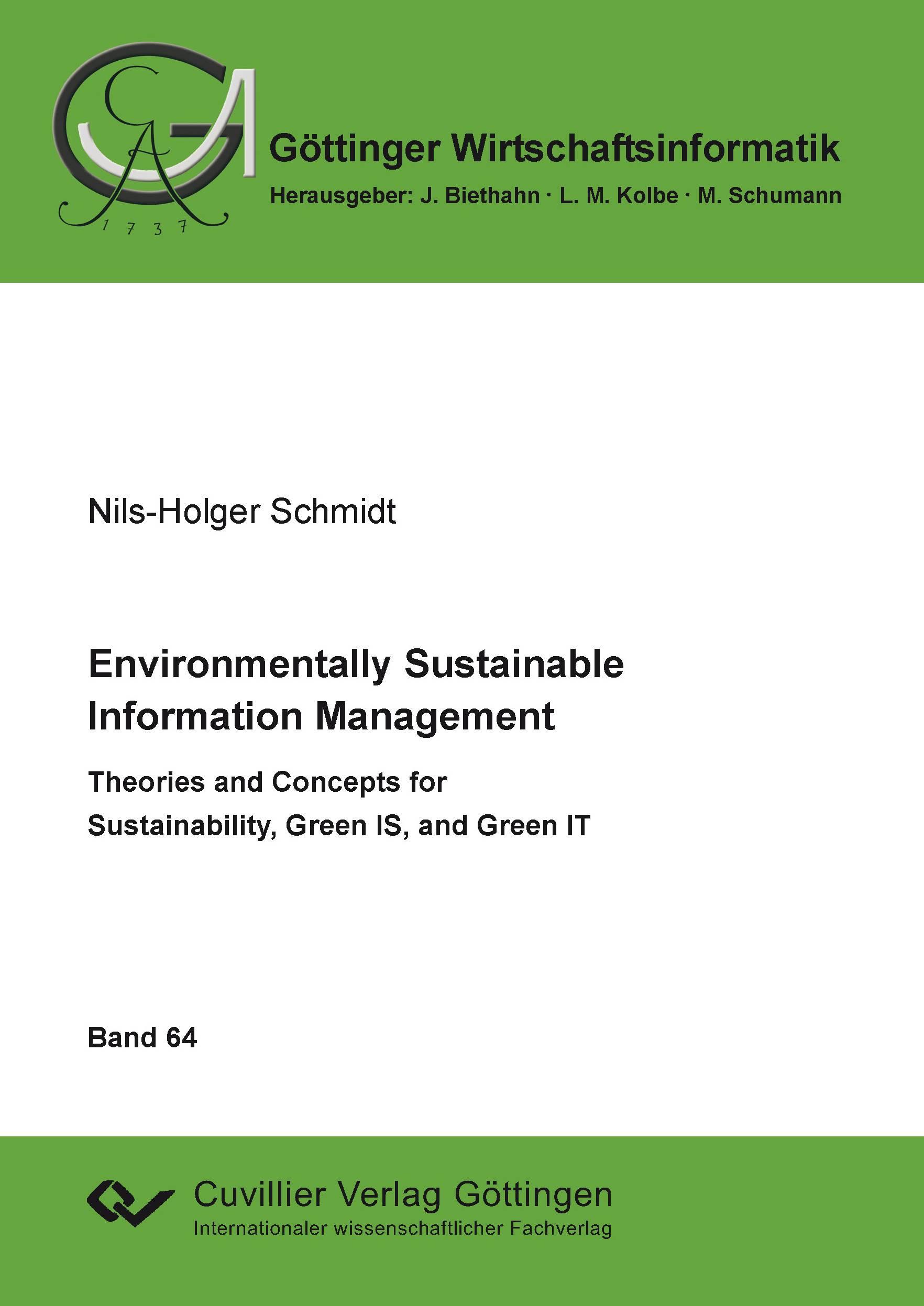 Environmentally Sustainable Information Management