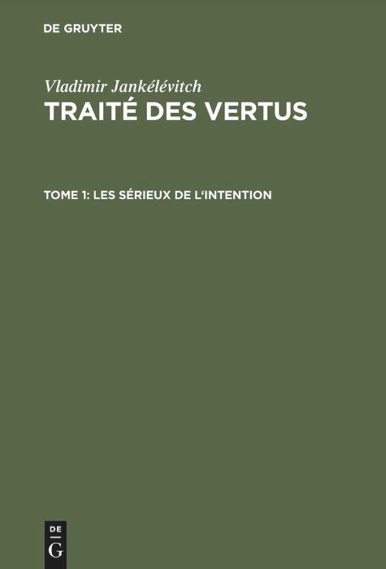 Les sérieux de l'intention