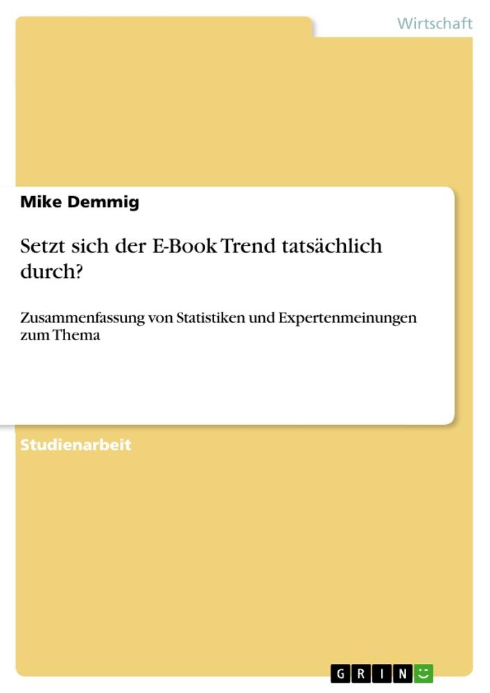 Setzt sich der E-Book Trend tatsächlich durch?