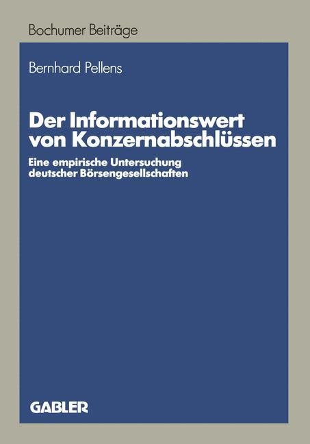 Der Informationswert von Konzernabschlüssen