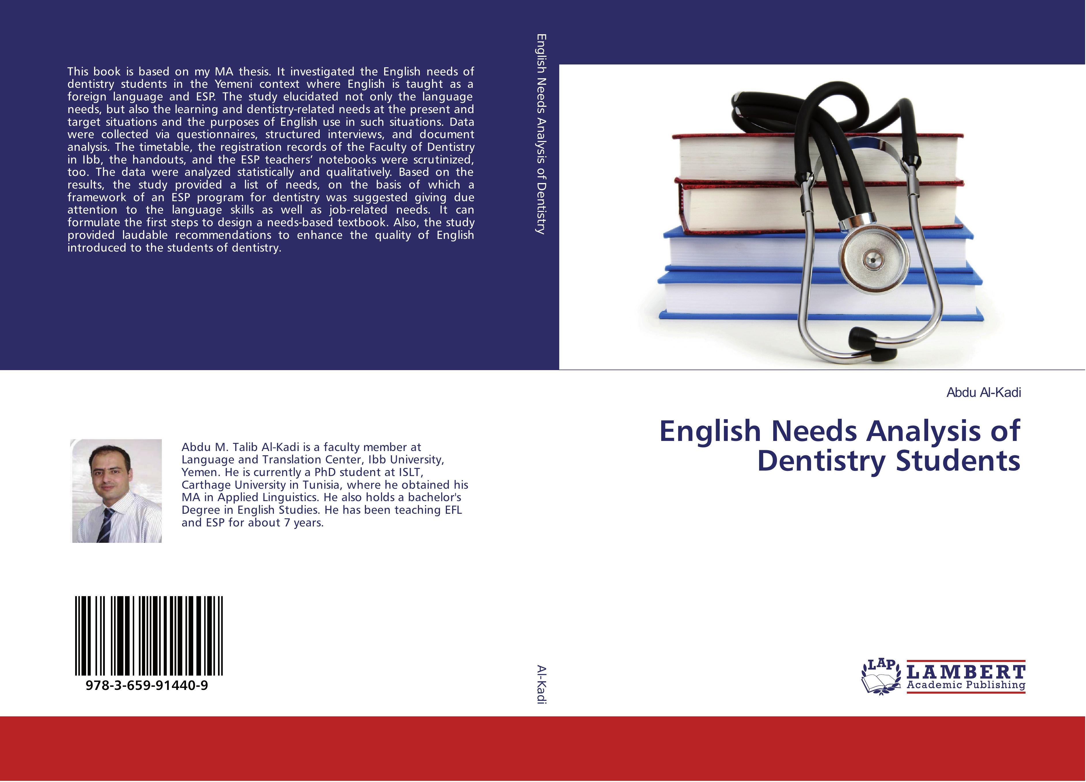 English Needs Analysis of Dentistry Students