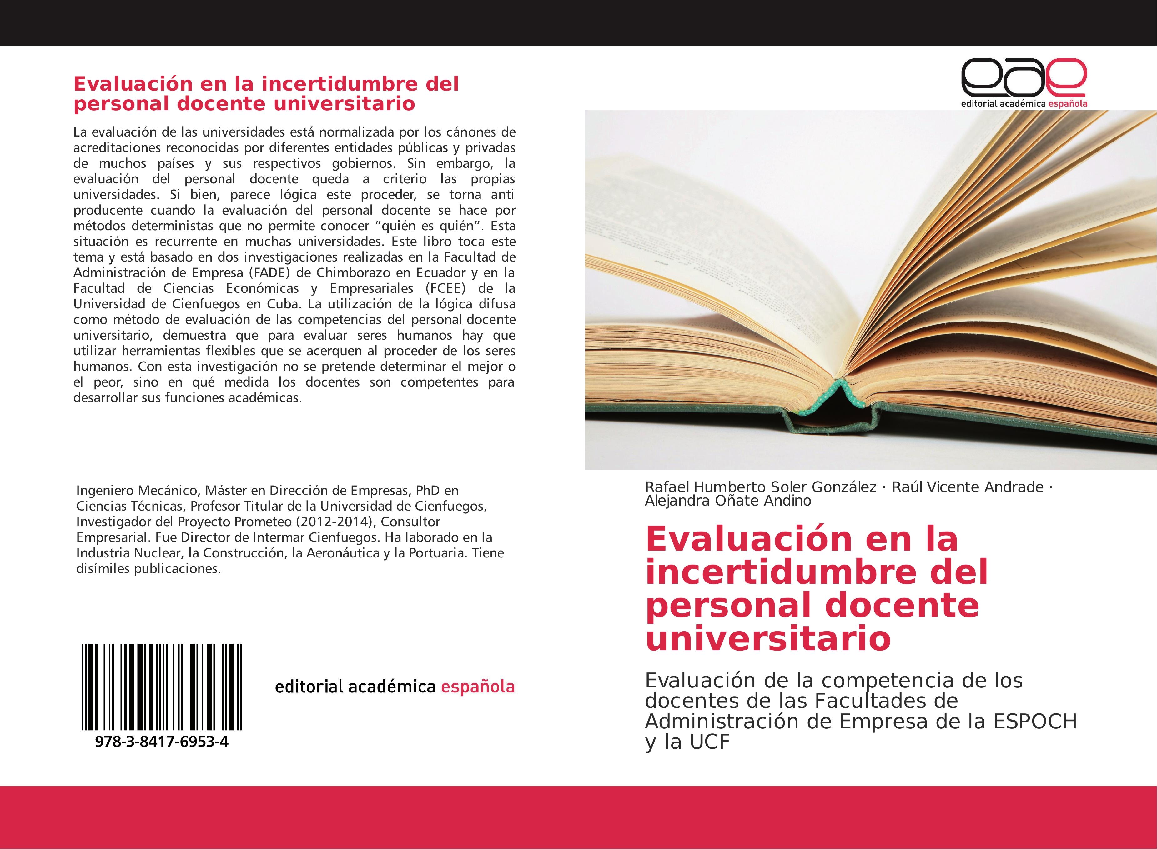 Evaluación en la incertidumbre del personal docente universitario