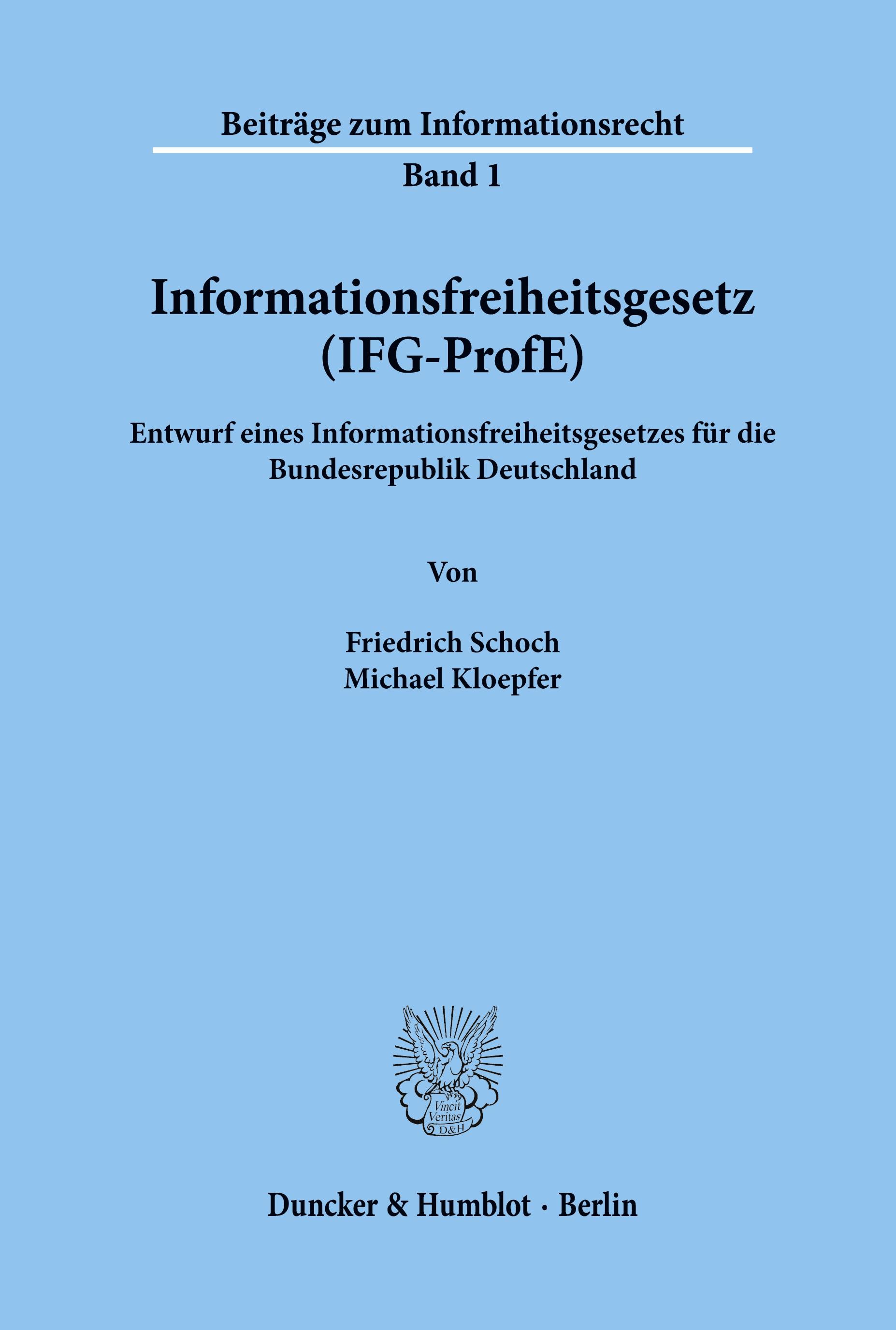 Informationsfreiheitsgesetz (IFG-ProfE).