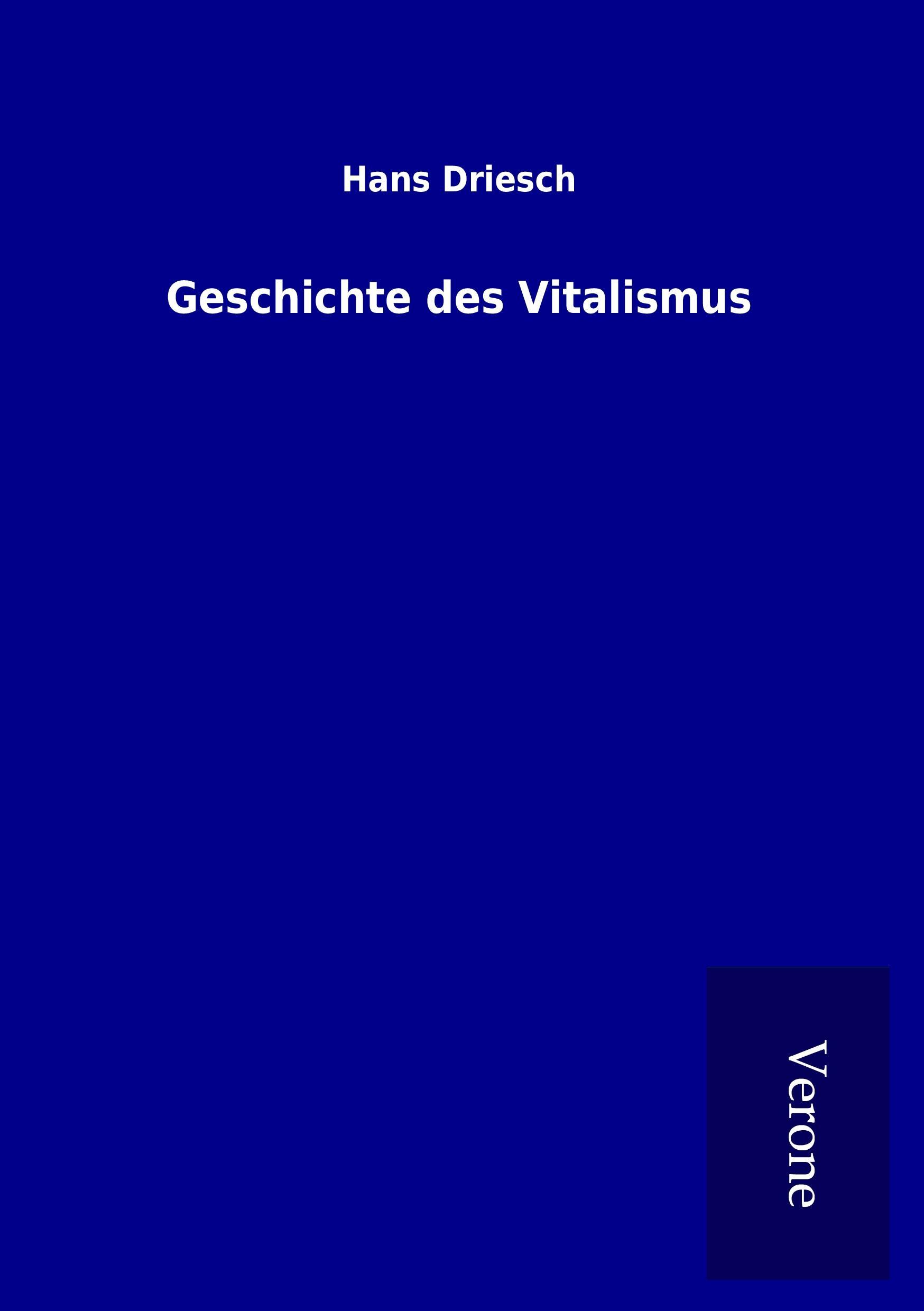 Geschichte des Vitalismus