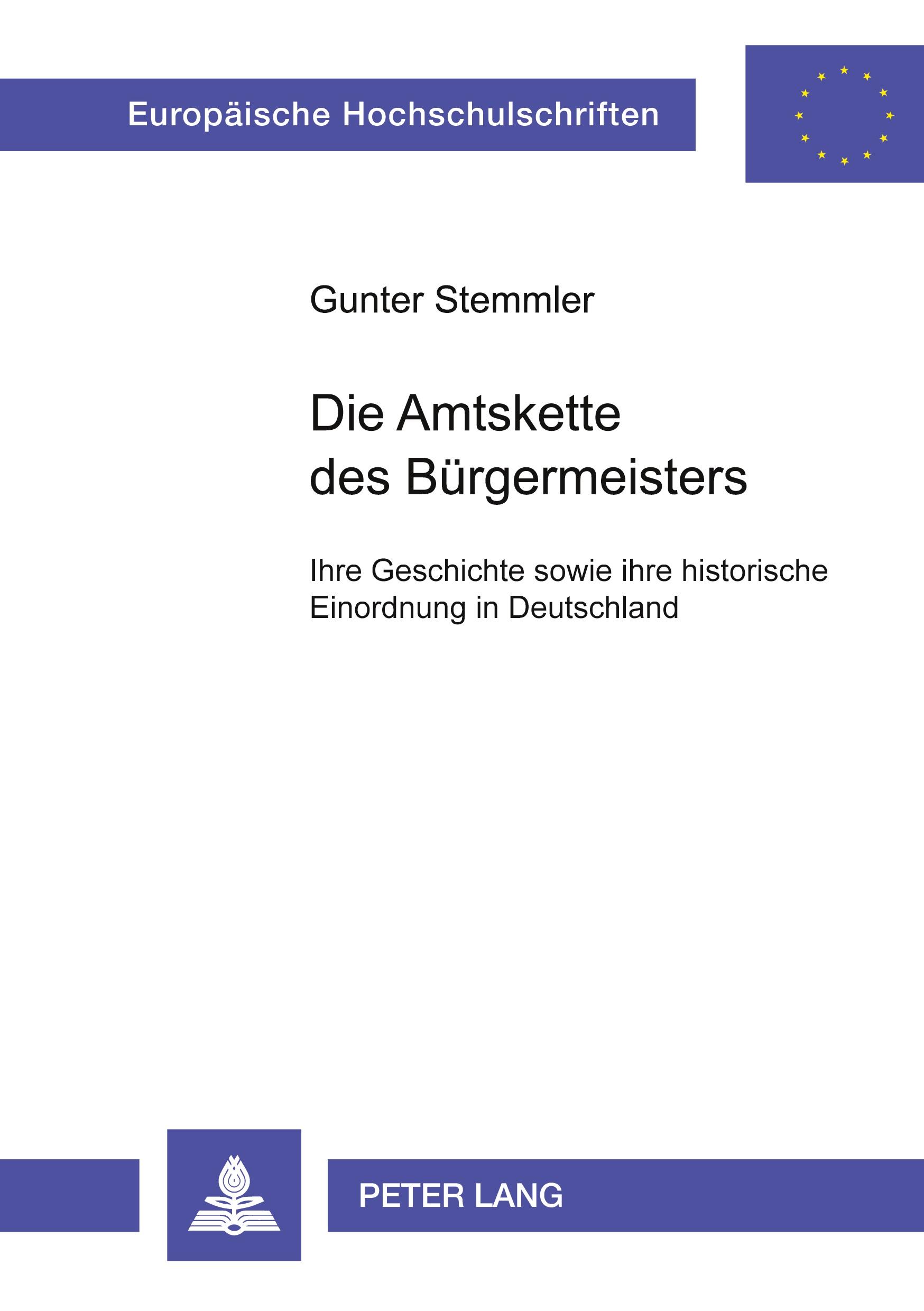 Die Amtskette des Bürgermeisters