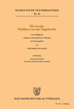 Die Lieder Walthers von der Vogelweide