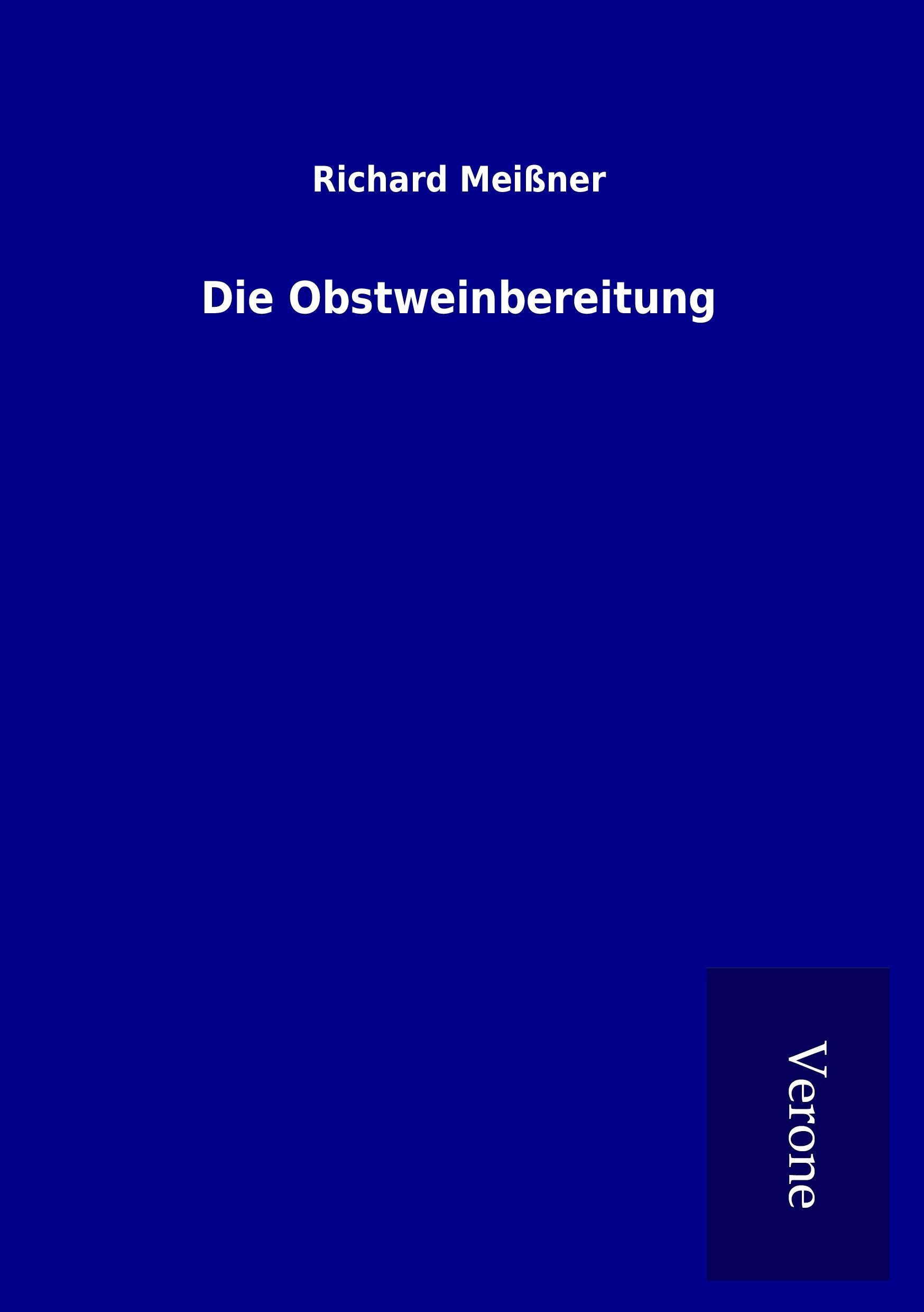 Die Obstweinbereitung